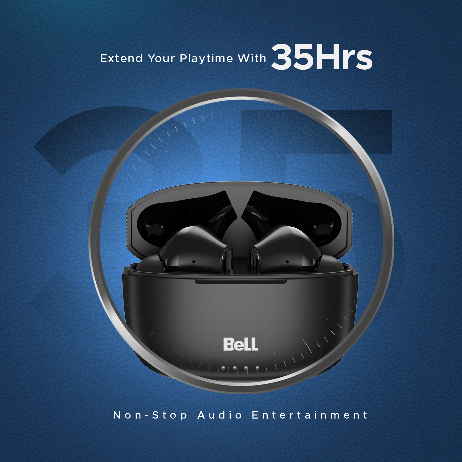 Bell PrimePods Wireless Earbuds | 35Hrs Playtime, ENC Noise Cancellation & Smart Touch Controls