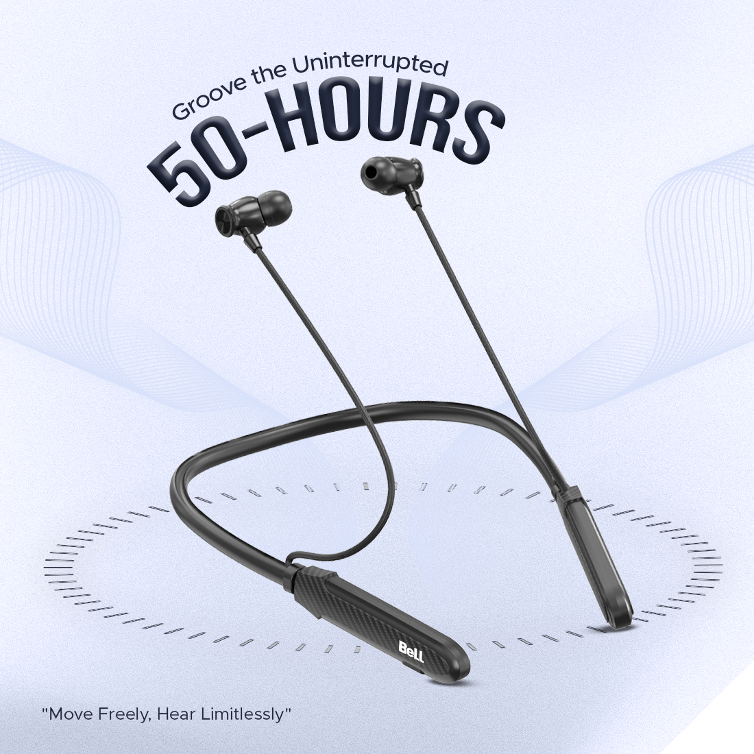 BLNB-237 Wireless Bluetooth Neckband – 50H Playtime, ENC Noise Cancellation & Magnetic Power Control