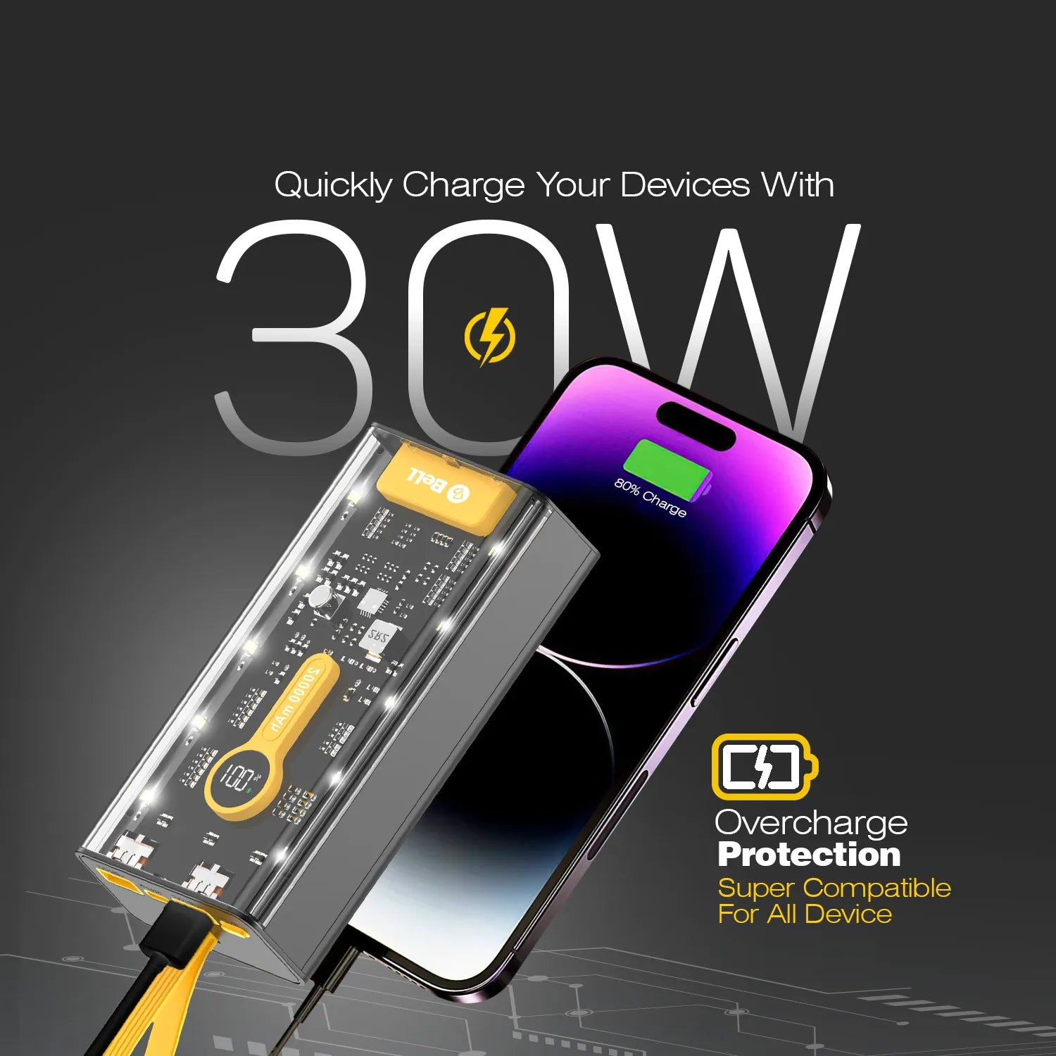 Bell LUMINIOUS Series 20000mAh 30W