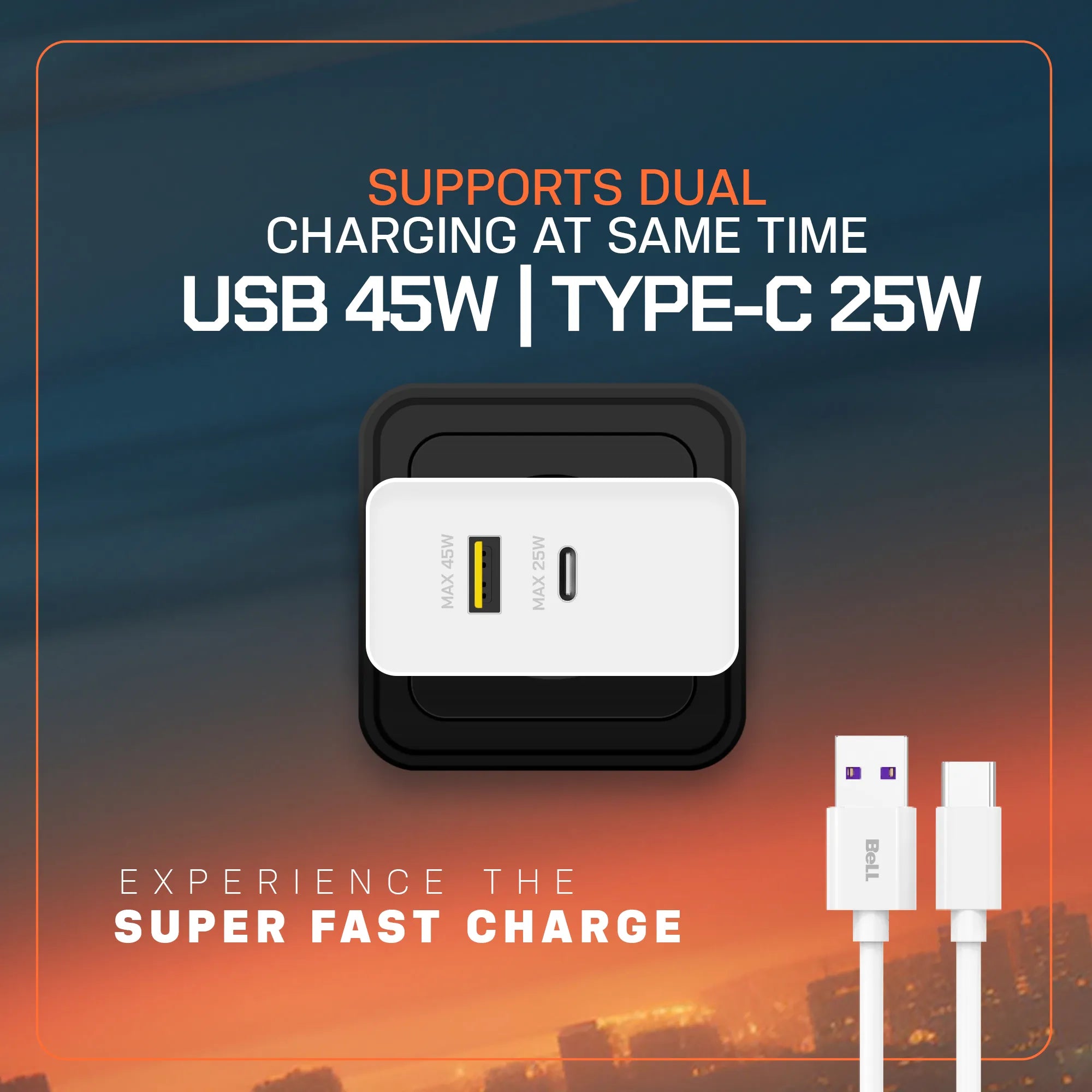 Bell BLQC330A PD+QC Super Charger 45Watt