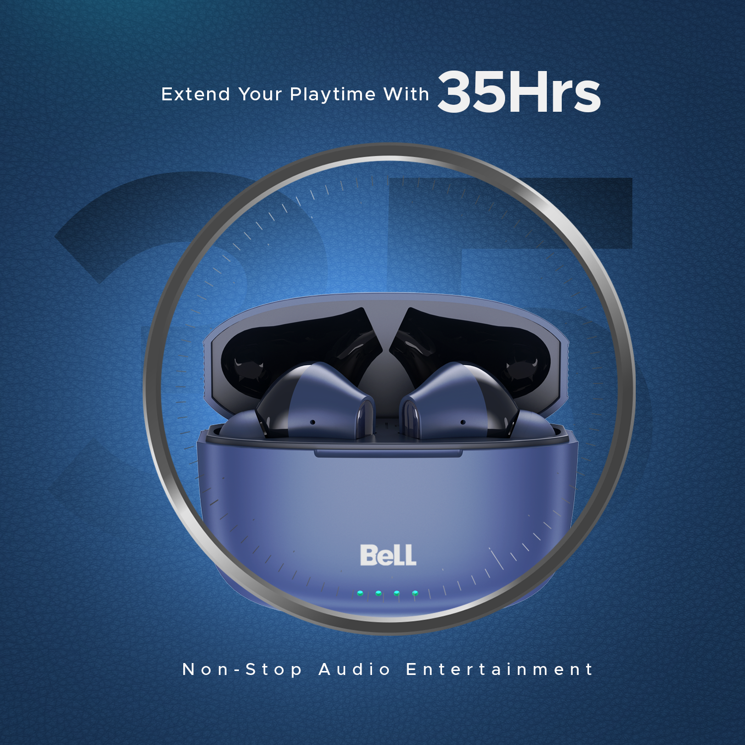 Bell PrimePods Wireless Earbuds | 35Hrs Playtime, ENC Noise Cancellation & Smart Touch Controls