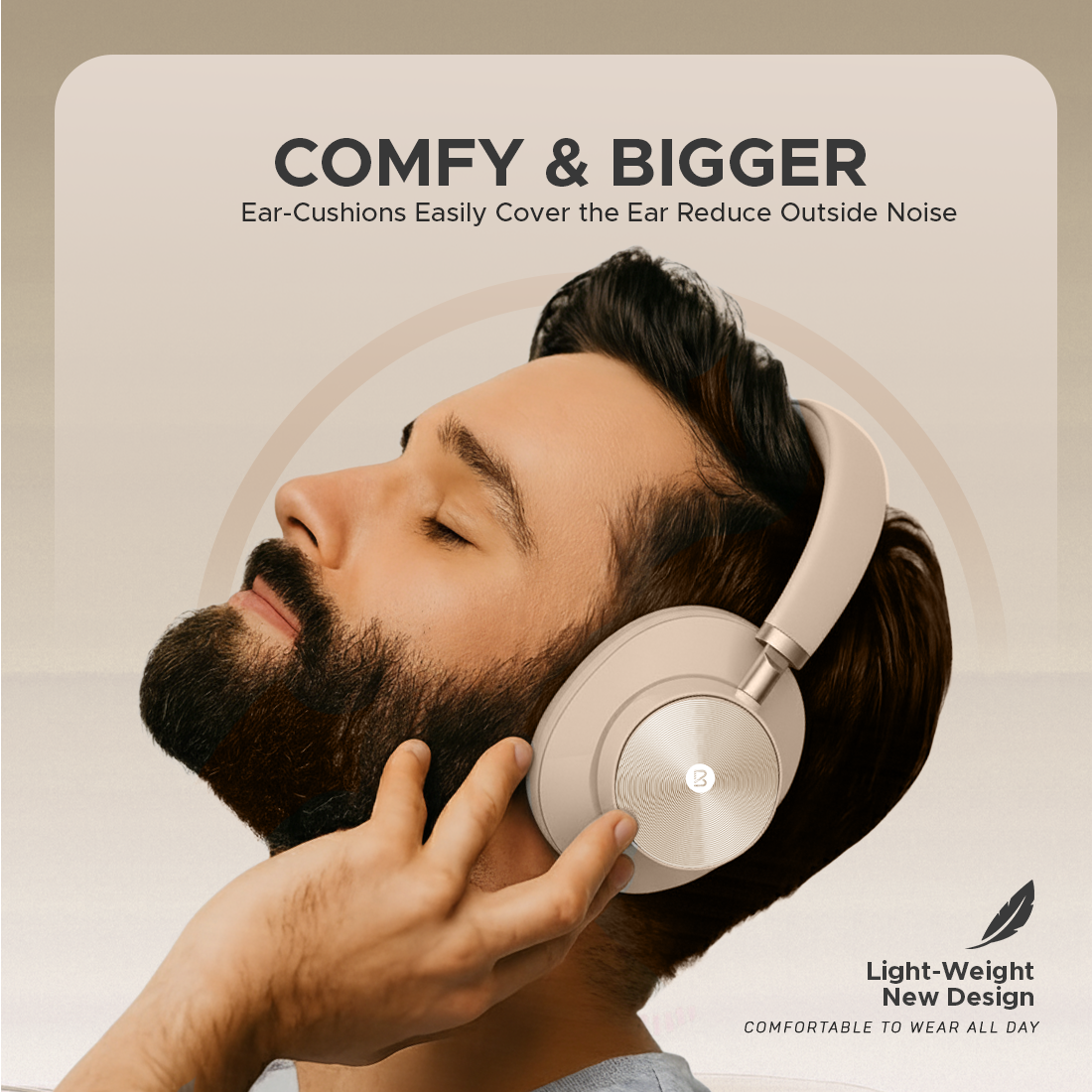 Bell Sonic Wireless Bluetooth Headphones | Deep Bass Over-Ear Headphones with 10-Hour Playback, Adjustable Headband & AUX Mode