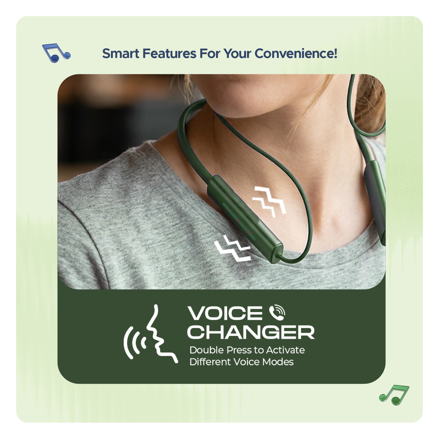 BLNB-259 Premium Classic Neckband – 48H Playback, Dual Pairing & Voice Changer