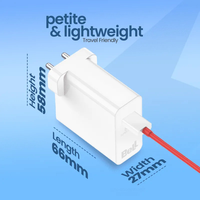 Bell BLQC328A Super Charger with Type-C Cable, Single Port 80W