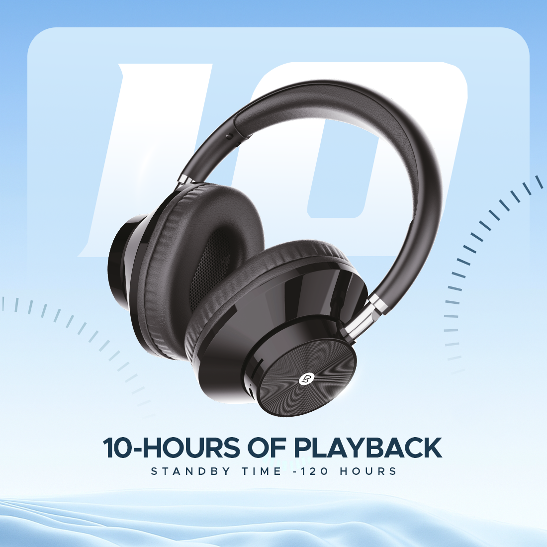 Bell Sonic Wireless Bluetooth Headphones | Deep Bass Over-Ear Headphones with 10-Hour Playback, Adjustable Headband & AUX Mode