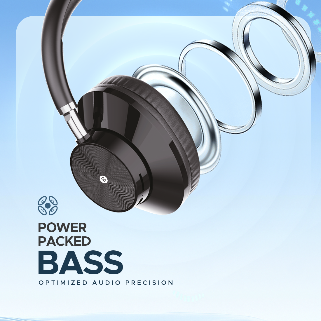 Bell Sonic Wireless Bluetooth Headphones | Deep Bass Over-Ear Headphones with 10-Hour Playback, Adjustable Headband & AUX Mode