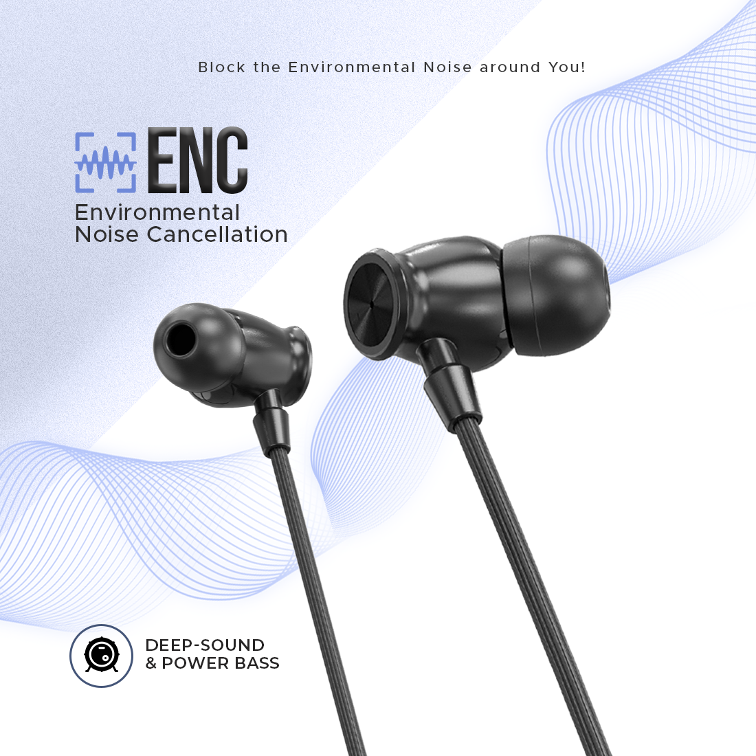 BLNB-237 Wireless Bluetooth Neckband – 50H Playtime, ENC Noise Cancellation & Magnetic Power Control
