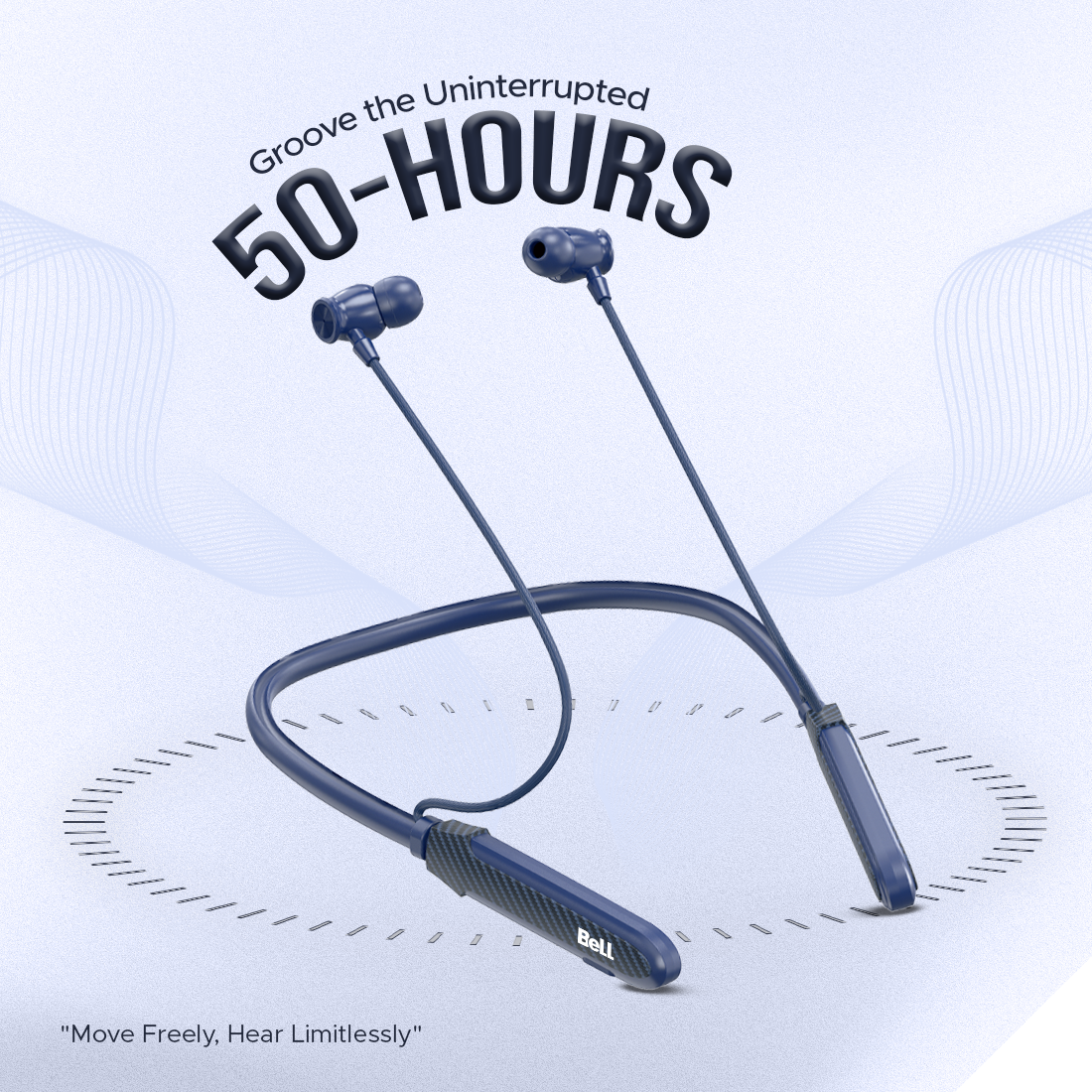 BLNB-237 Wireless Bluetooth Neckband – 50H Playtime, ENC Noise Cancellation & Magnetic Power Control