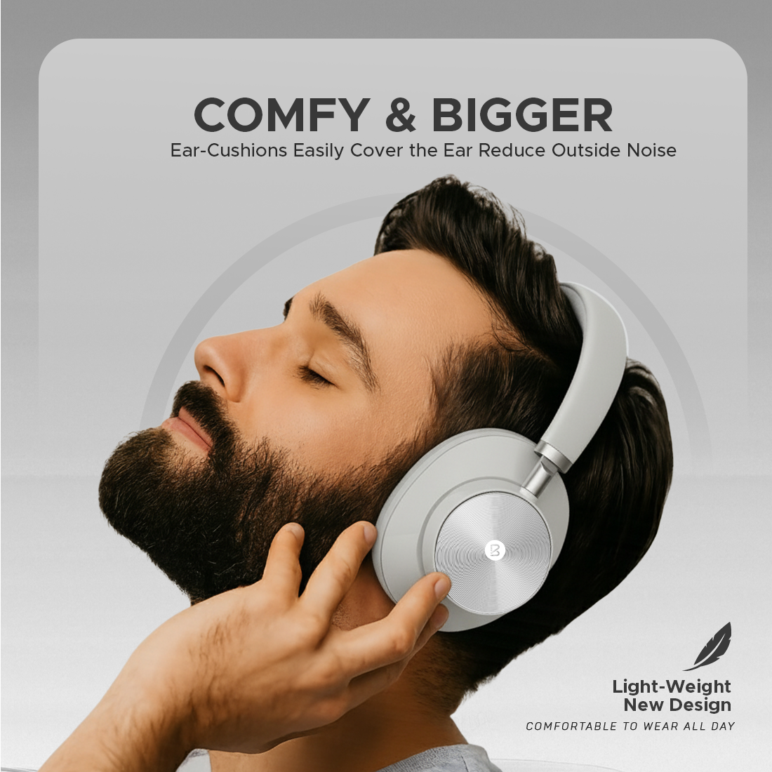 Bell Sonic Wireless Bluetooth Headphones | Deep Bass Over-Ear Headphones with 10-Hour Playback, Adjustable Headband & AUX Mode