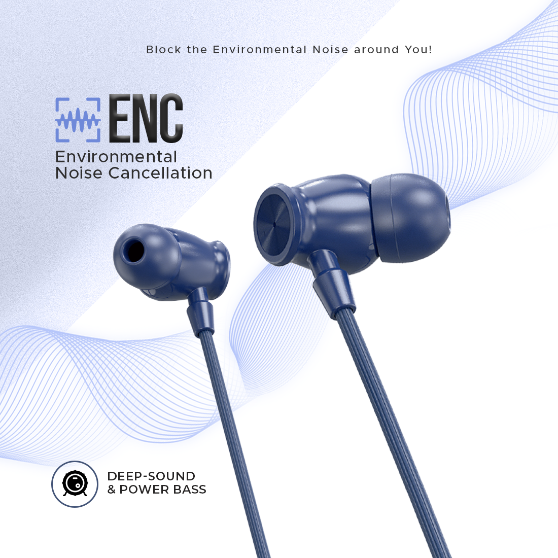 BLNB-237 Wireless Bluetooth Neckband – 50H Playtime, ENC Noise Cancellation & Magnetic Power Control