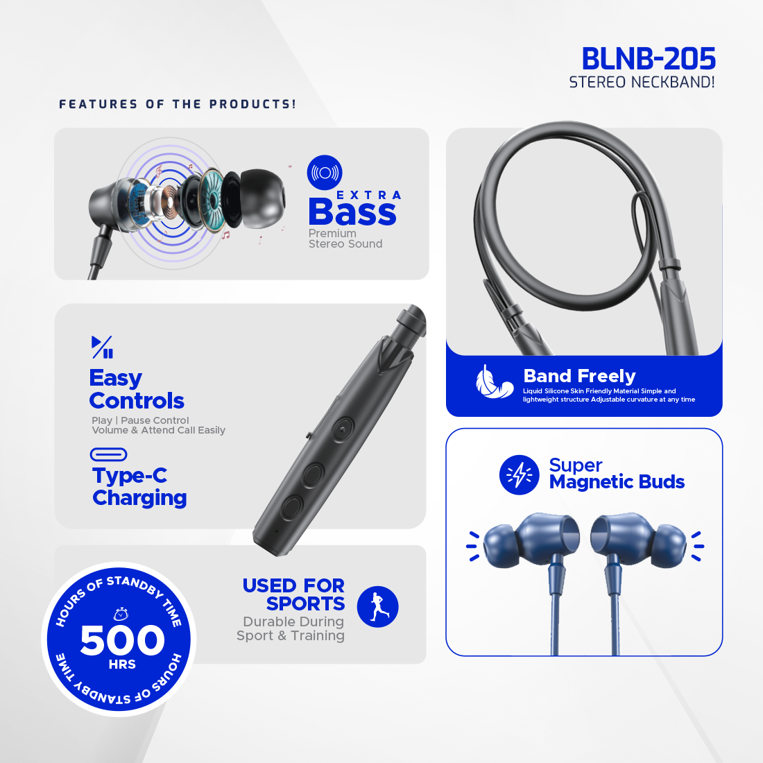 BeLL BLNB-205 Stereo Neckband – Power Meets Performance